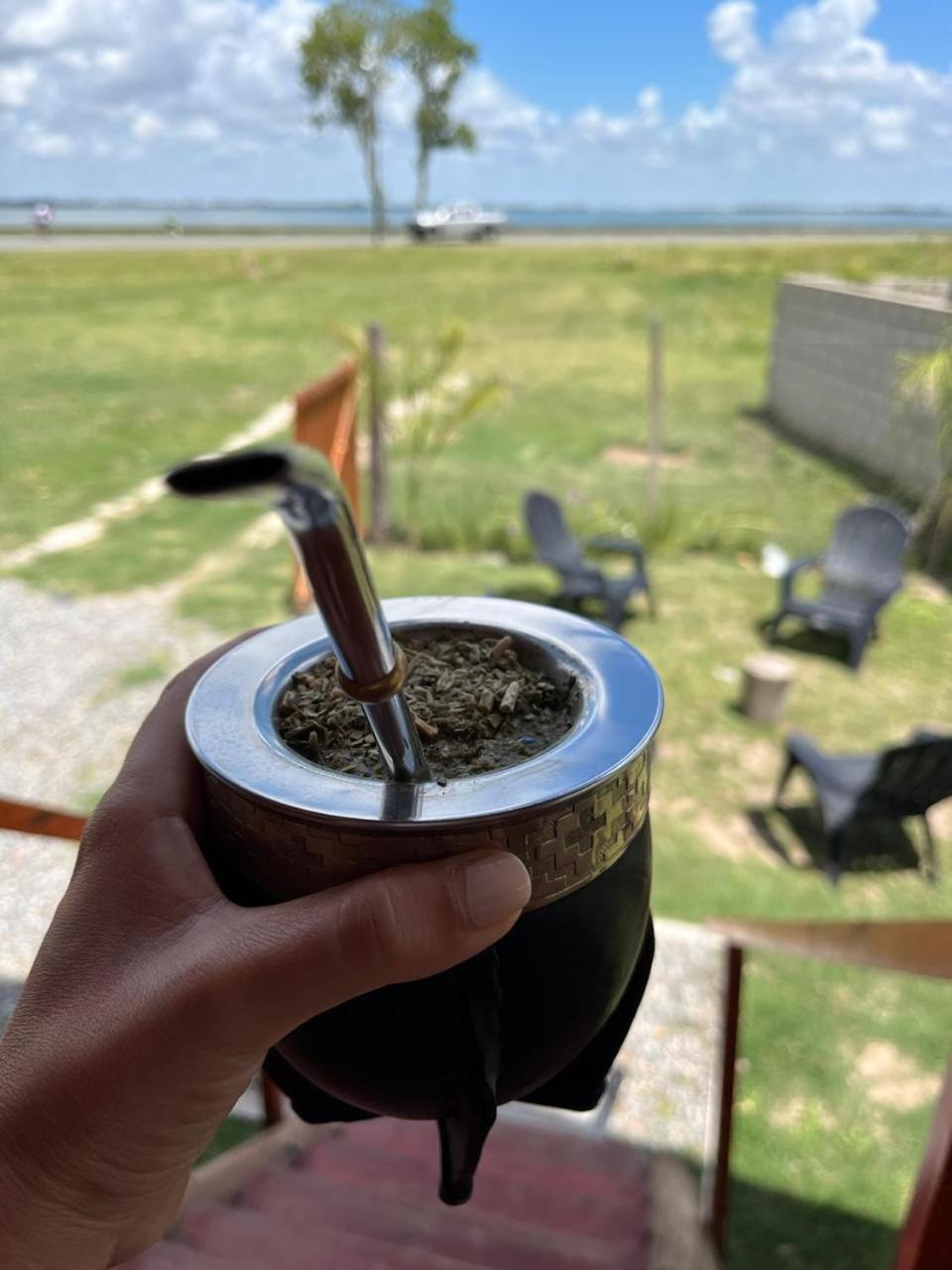 Cabana Puesta Del Sol Chascomus Bagian luar foto