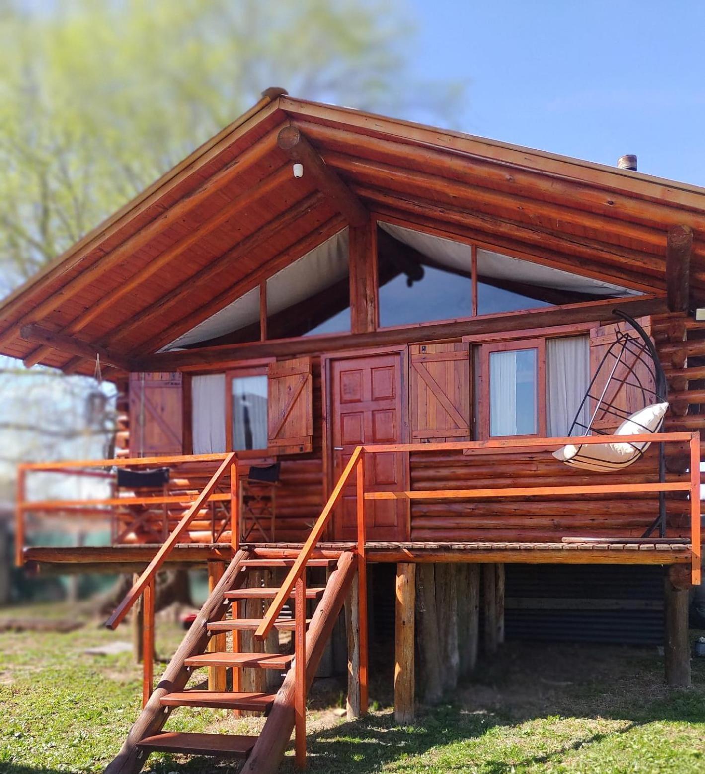Cabana Puesta Del Sol Chascomus Bagian luar foto